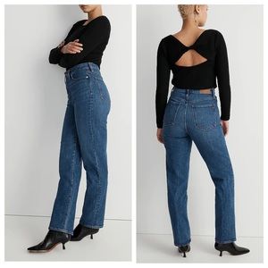 New! Madewell curvy perfect vintage straight jeans